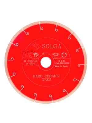 Диск алмазный SOLGA DIAMANT 200_25.4 Hard Ceramics сплошной керамогранит