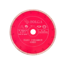 Диск алмазный SOLGA DIAMANT 230_25.4 Hard Ceramics сплошной керамогранит