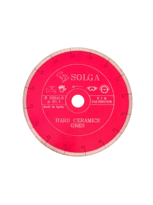 Диск алмазный SOLGA DIAMANT 230_25.4 Hard Ceramics сплошной керамогранит