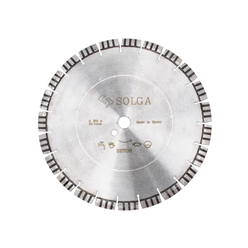 Диск алмазный SOLGA DIAMANT 350_25.4/20 Professional15 сегментный железобетон (сегмент 15мм)