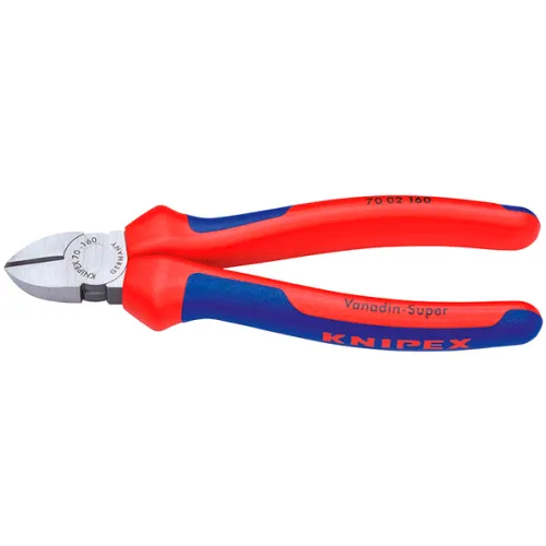 Кусачки боковые 160 мм KNIPEX 160мм с двухкомпонентными чехлами