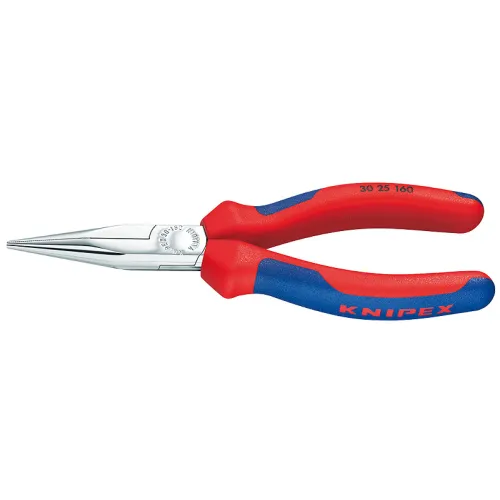 Тонкогубцы радиомонтажные с плоскими губками и режушими кромками KNIPEX 160мм