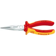 Круглогубцы радиомонтажные с плоскими губками и режушими кромками KNIPEX 160мм