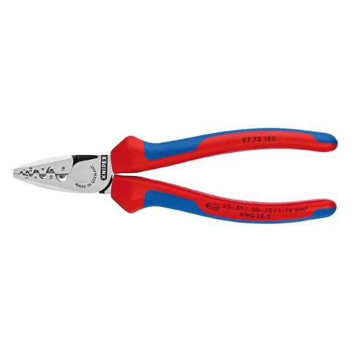 Клещи KNIPEX KN-9772180 для опрессовки контактных гильз 180мм