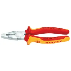 Пассатижи диэлектрические KNIPEX 160мм хром-ванад. с двухкомпонентными чехлами