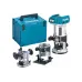 Акк. фрезер MAKITA DRT50ZJX2 кромочный, 18В Li-ion, 10000-30000 об/мин, 40 мм, 2.1 кг, без АКБ и ЗУ