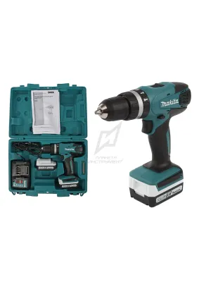 Аккумуляторный шуруповерт ударный MAKITA HP347DWE