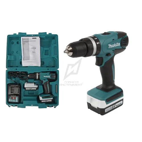 Аккумуляторный шуруповерт ударный MAKITA HP347DWE