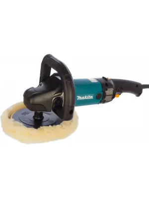 Полировальная машина MAKITA 9237CB, 1.2 кВт, 180 мм, 0-3200 об/мин, 3.4 кг, плавный пуск