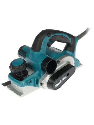 Рубанок MAKITA KP0810, 850 Вт, 16000 об\мин, 82 мм, 0-4 мм, 3.2 кг