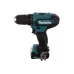 Акк. шуруповерт MAKITA DF333DWYE, 12 В, 2*1.5 Ач, 20 полож., 30 Нм, 0-450/0-1700 об/мин, БЗП 10 мм, 1.1 кг
