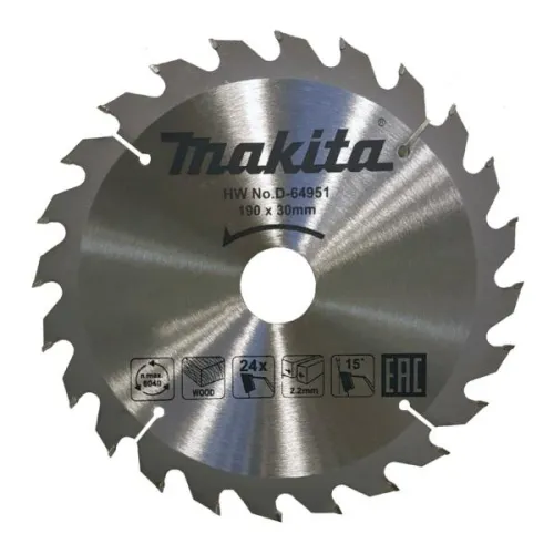 Диск пильный MAKITA, 190_30_1.4 z24 (D-64951)