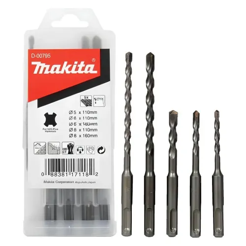 Набор буров MAKITA 5,6,8*110мм 6, 8*160мм