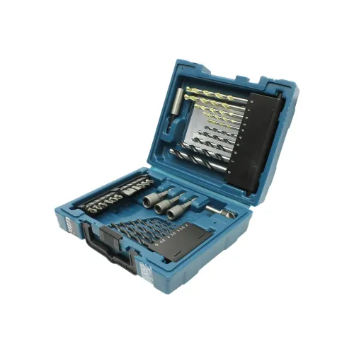 Набор насадок MAKITA 34 шт. держатель магн, отв. насадки, сверла д\дер, мет, бет, зенкер, кейс (D-36980)