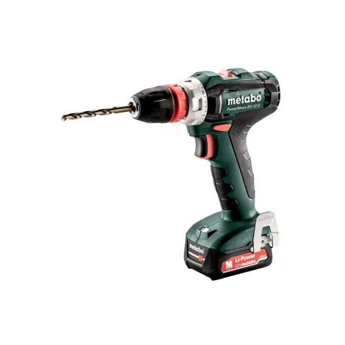 Аккумуляторный шуруповерт METABO Power Maxx BS Q, 2х2Ач Li-ion