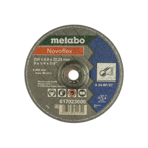 Диск зачистной METABO 230_22_6 прямой А30 сталь (617023000)