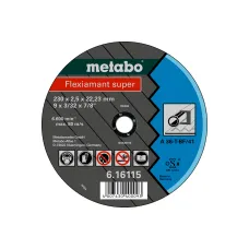 Диск отрезной METABO 230_22.2_2.5 прямой (616115000) сталь Flexiamant S