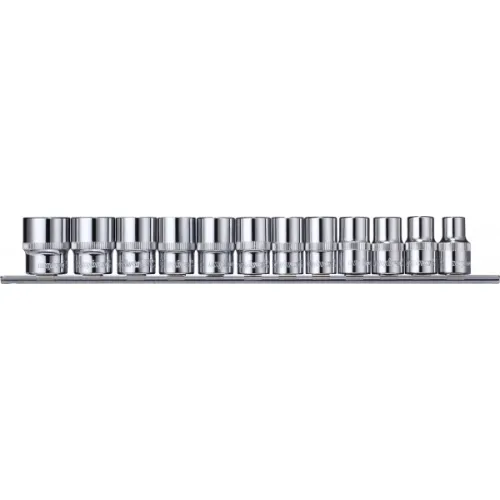 Набор головок OMBRA 12 предм. 12-гр.на держателе-рельс 1/2DR 10-24мм (912312)