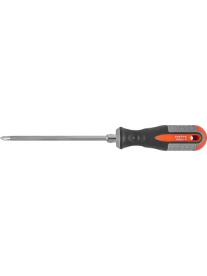 Отвёртка OMBRA двусторонняя “ROUND GRIP” РН2 х SL6 мм L=150 мм