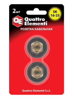 Разъем Quattro Elementi розетка кабельная сварочного аппарата SK 16-25 (до 200 А )