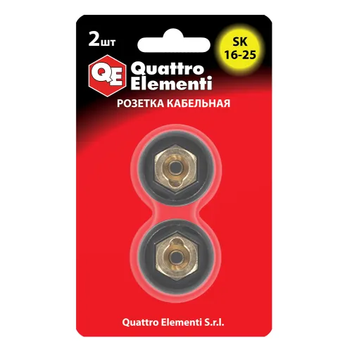 Разъем Quattro Elementi розетка кабельная сварочного аппарата SK 16-25 (до 200 А )