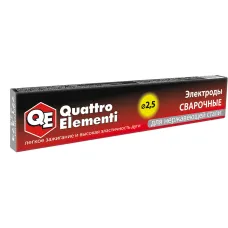 Электроды Quattro Elementi сварочные нержавеющие 2,5мм, 0,9 кг