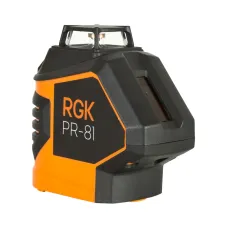 Нивелир лазерный RGK PR-81, 1гориз 360°,1верт 120° точн0.2мм/м автокомп ±4° дальн. 40/80м
