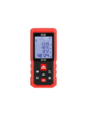 Дальномер лазерный RGK DL50, ±2мм расст.до50м (сложние/вычитание/угломер)