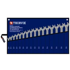 Набор ключей THORVIK гаечных комбинированных в сумке, 6-24 мм, 16 предметов