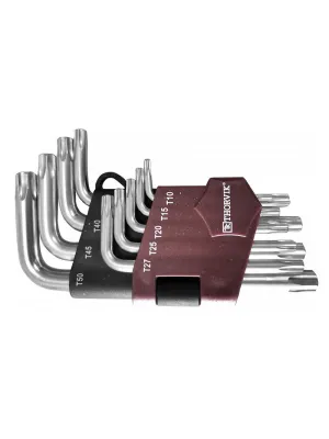Набор ключей THORVIK, торцевых TORX® коротких, Т10-T50, 9 предметов TKS9S