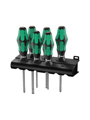 Набор отверток WERA Kraftform Plus Lasertip +стойка 6пр.