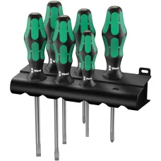 Набор отверток WERA Kraftform Plus 334/6 Lasertip 6 шт + подставка