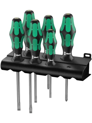 Набор отверток WERA Kraftform Plus 334/6 Lasertip 6 шт + подставка