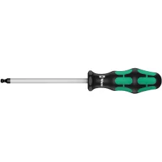 Отвёртка WERA 3.0x100мм шестигран. сферическая головка Kraftform Plus