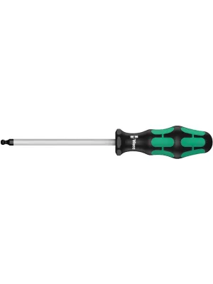 Отвёртка WERA 3.0x100мм шестигран. сферическая головка Kraftform Plus