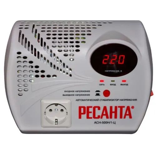Стабилизатор напряжения РЕСАНТА АСН-500H/1-Ц Lux 500 V/A