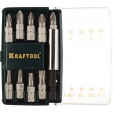 Набор бит KRAFTOOL, с магнитным адаптером 26130-H10