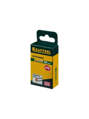 Скобы KRAFTOOL закаленные (1000 шт) 10 мм, зеленые (31680-10)