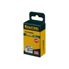 Скобы KRAFTOOL закаленные (1000 шт) 12 мм, зеленые (31680-12)