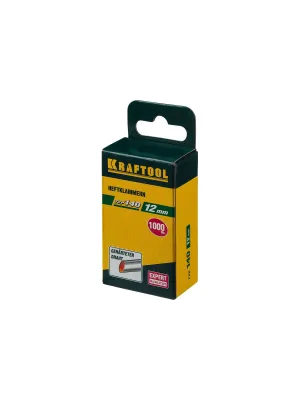 Скобы KRAFTOOL закаленные (1000 шт) 12 мм, зеленые (31680-12)