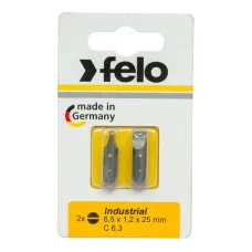 Бита FELO SL 6.5х25 Industrial 2шт. блистер (02061036)
