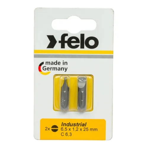 Бита FELO SL 6.5х25 Industrial 2шт. блистер (02061036)