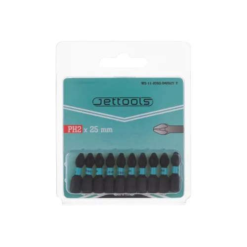 Бита Jettools PH2x25 (10шт), высокомагнитная 