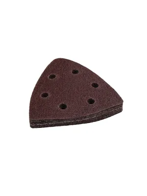 Насадка для МФИ ПРАКТИКА шлиф.листы дельта VELCRO 6 отв. 93мм P 80 10шт. (240-447)