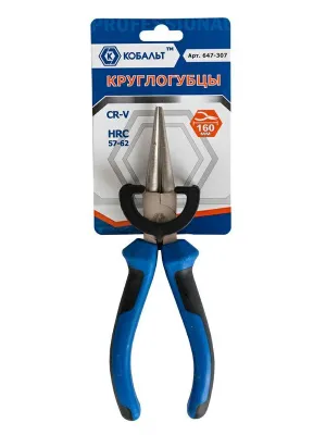 Круглогубцы КОБАЛЬТ 160мм CR-V (647-307)