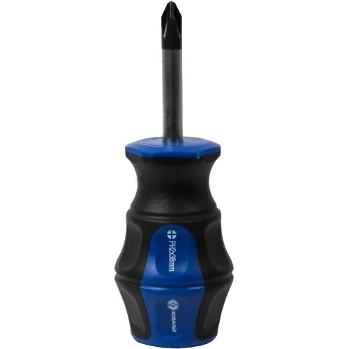 Отвёртка КОБАЛЬТ Ultra Grip PH-2х 38мм CR-V двухкомп.рукоятка (1шт) подвес (646-393)