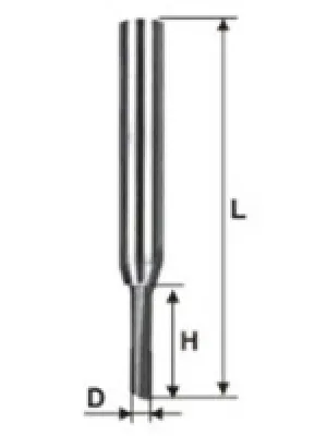 Фреза ЭНКОР (10655) пазовая прямая ф.4 х13мм хв.8мм