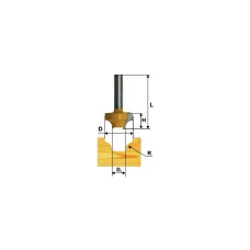 Фреза ЭНКОР пазовая фасонная ф.50.8х25мм R19 хв12мм (9294э)