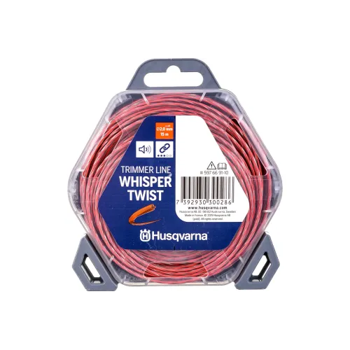 Корд триммерный HUSQVARNA бесшумный Whisper Twist, 2.0 мм/15 м, в блистере