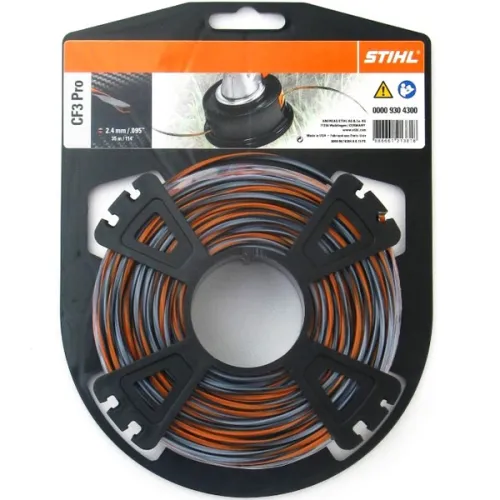Корд триммерный STIHL крестообр. сечения CF3 Pro 2,4 мм х 35 м (00009304300)